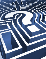 Question mark at centre of maze